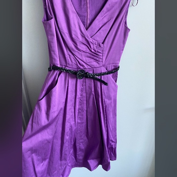 Jessica Simpson Fit & Flare Dress Pockets Size 4 - Picture 4 of 9